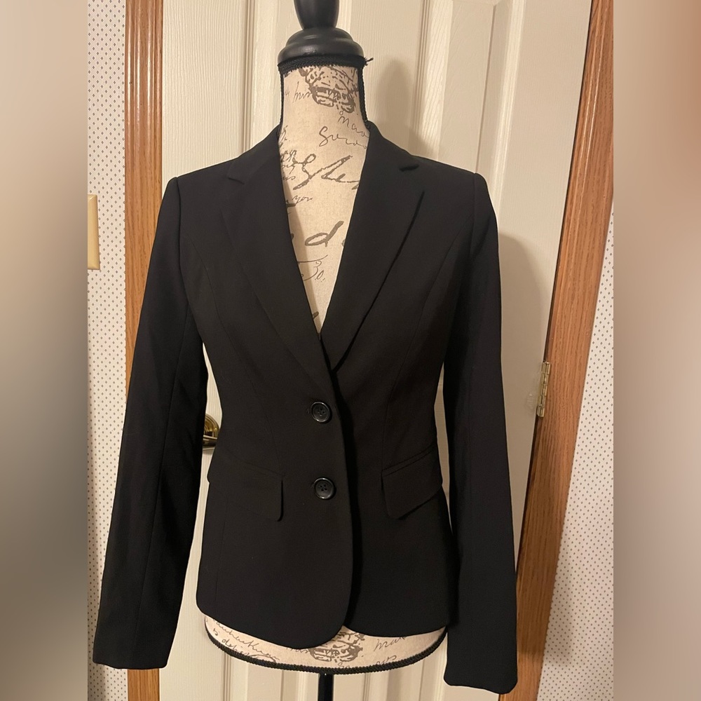 The Limited black button business suit jacket. Size 0. NWT